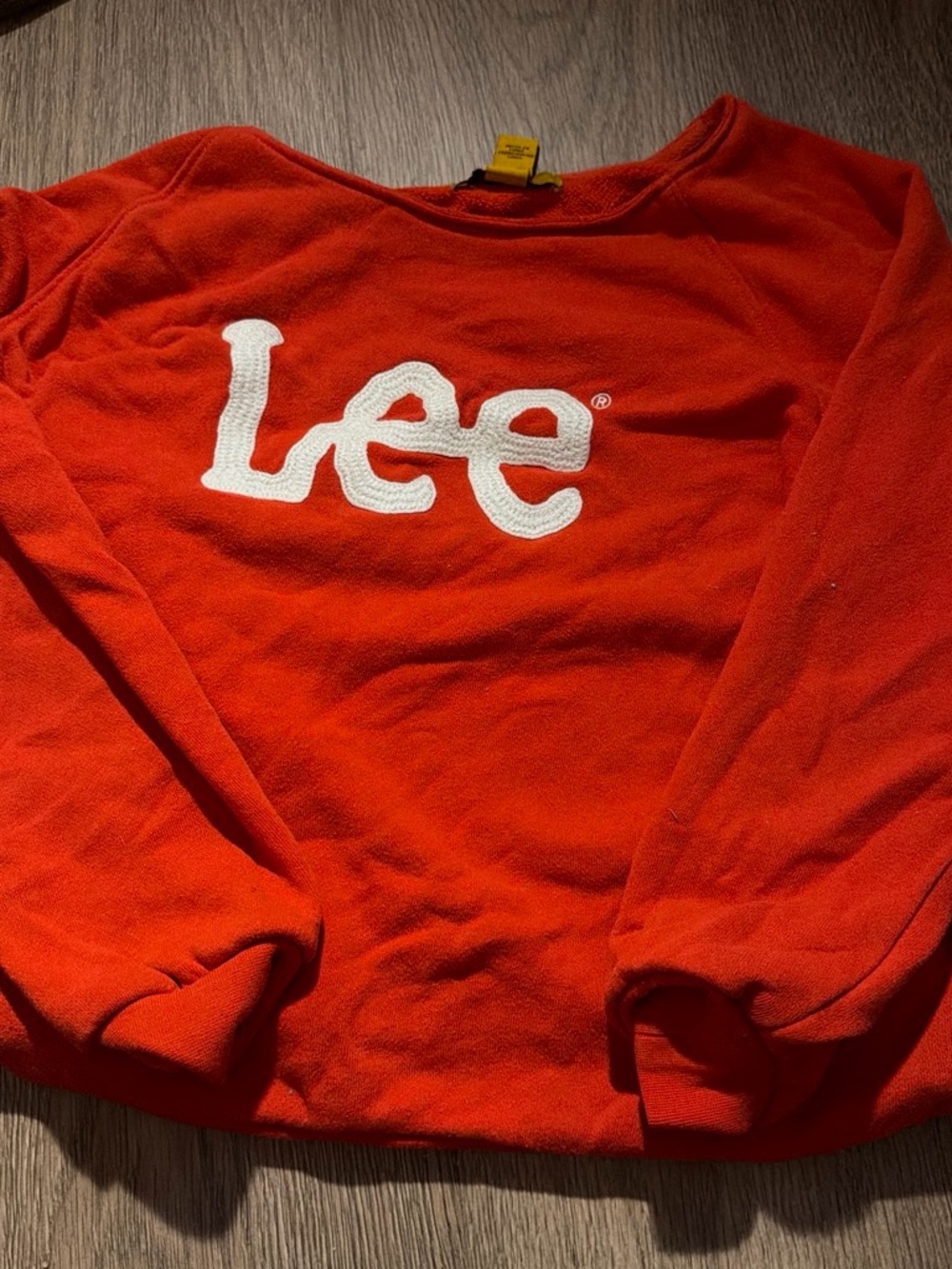 Lee Kids Red Sweatshirt with White Logo